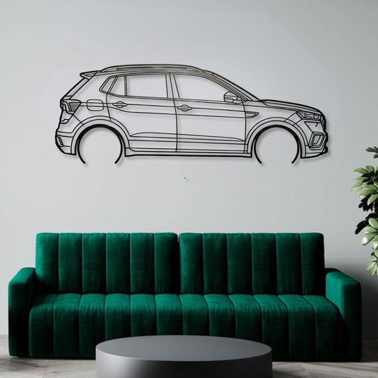 Skoda Kushaq Metal Wall Art Car Silhouette | Personalized Car Gift For Men - PixelGears