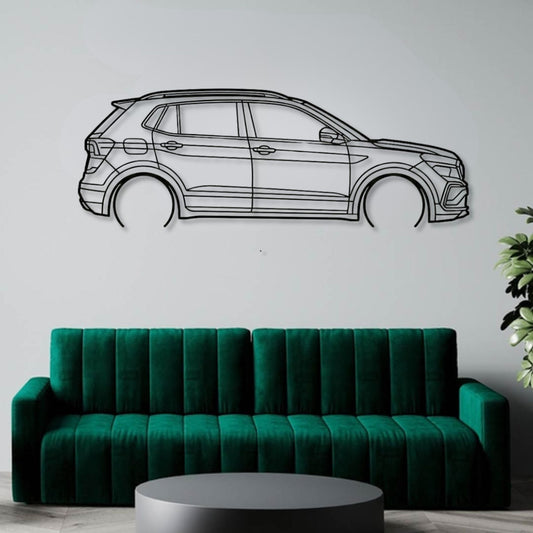 Skoda Kylaq Metal Wall Art Car Silhouette | Personalized Car Gift For Men - PixelGears