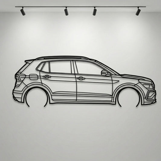 Skoda Kylaq Metal Wall Art Car Silhouette | Personalized Car Gift For Men - PixelGears
