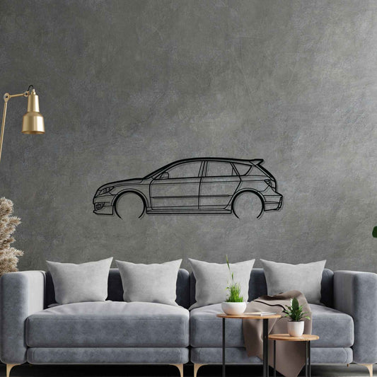Mazda Speed 3 2008 Metal Wall Art Car Silhouette | Personalized Car Gift For Men - PixelGears