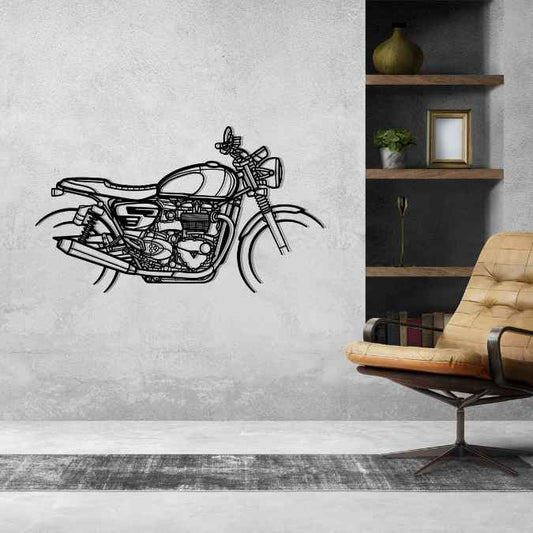 Speed Twin 2019 Metal Wall Art Bike Silhouettes | Wall Decor | Gift For Men - Pixelgears
