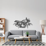 Speed Twin Metal Wall Art Bike Silhouettes | Wall Decor | Gift For Men - Pixelgears