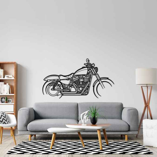 Sportster Iron 883 2017 Metal Wall Art Bike Silhouettes | Wall Decor | Gift For Men - Pixelgears