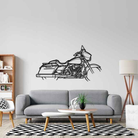 Street Glide 2017 Metal Wall Art Bike Silhouettes | Wall Decor | Gift For Men - Pixelgears