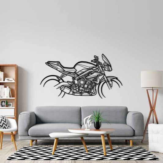 Street Triple 2016 Metal Wall Art Bike Silhouettes | Wall Decor | Gift For Men - Pixelgears