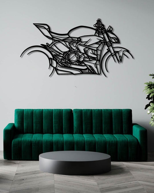 Streetfighter v2 2023 Metal Bike Silhouettes | Wall Decor | Gift For Men - Pixelgears