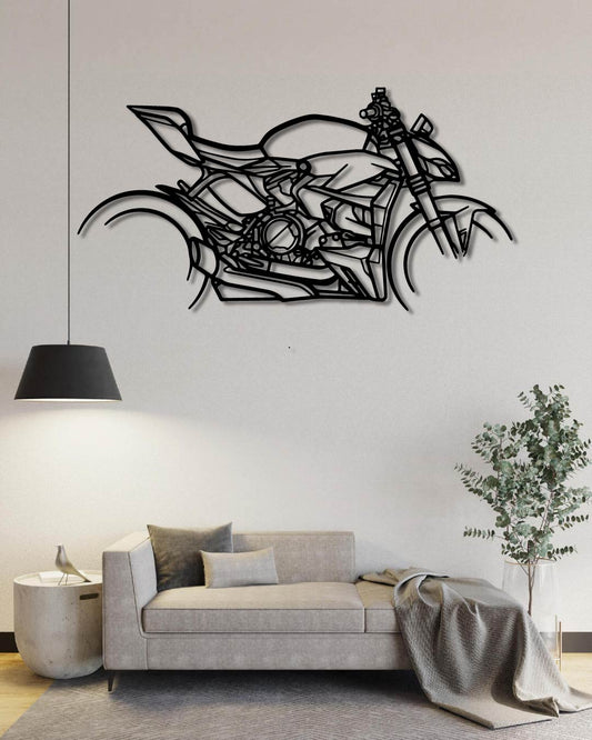 Streetfighter v2 2023 Metal Bike Silhouettes | Wall Decor | Gift For Men - Pixelgears