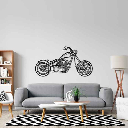 Swift Bar Chopper 2005 Silhouette Metal Wall Art Bike Silhouettes | Wall Decor | Gift For Men - Pixelgears