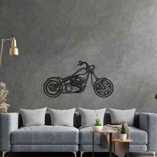 Swift Bar Chopper 2005 Silhouette Metal Wall Art Bike Silhouettes | Wall Decor | Gift For Men - Pixelgears