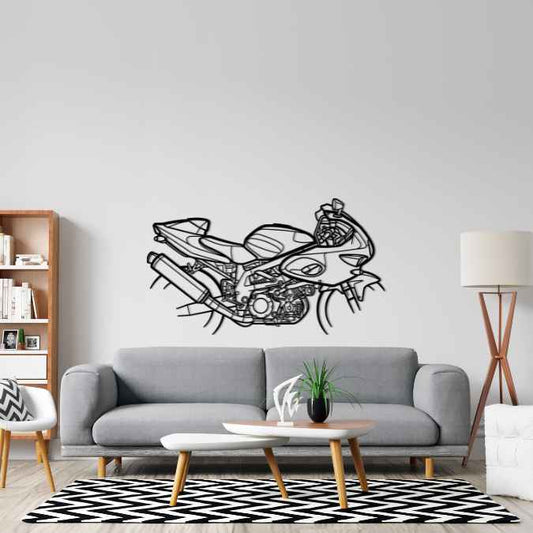 TL 1000 Supersport 1997 Metal Wall Art Bike Silhouettes | Wall Decor | Gift For Men - Pixelgears