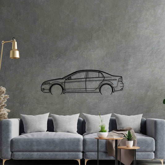 Acura TL 2007 Metal Wall Art Car Silhouette | Personalized Car Gift For Men - PixelGears