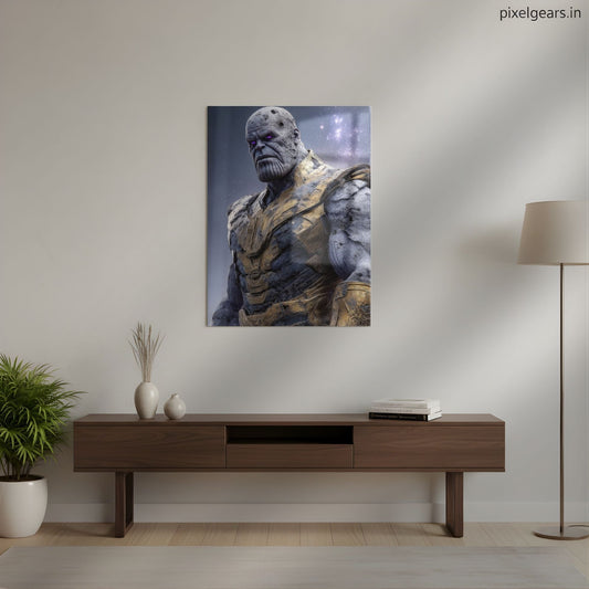 Thanos: The Final Word Metal Poster | Aesthetic Pop Art Wall Decor & Painting