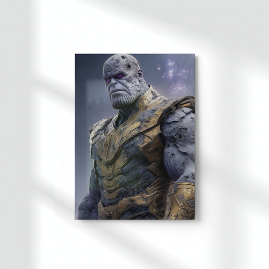 Thanos: The Final Word Metal Poster | Aesthetic Pop Art Wall Decor & Painting