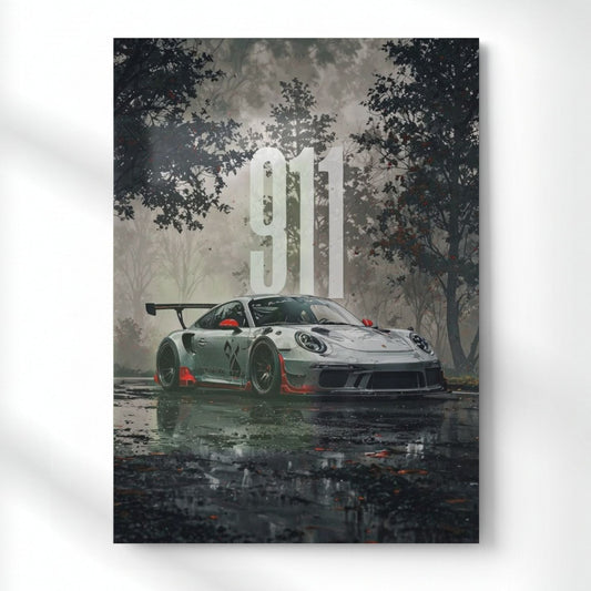 The 911 legend Metal Poster | Aesthetic Pop Art Wall Decor & Painting