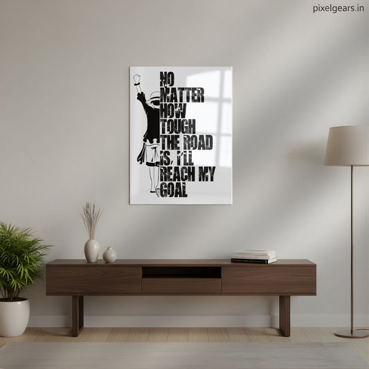 The Goal Getter Metal Poster | Aesthetic Pop Art Wall Decor & Painting