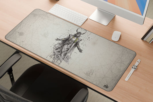 The Iconic Loki LineArt - XXL and XXXXL Mouse Pad - PixelGears