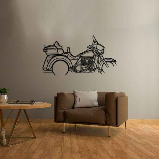 Tri Glide 2017 Metal Wall Art Bike Silhouettes | Wall Decor | Gift For Men - Pixelgears