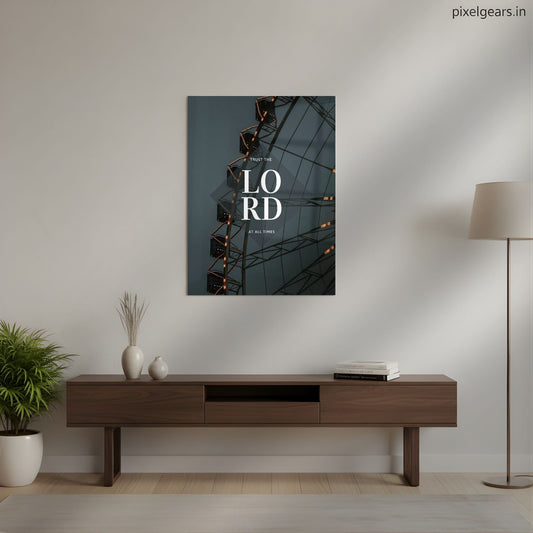 Trust The Lord Metal Poster | Aesthetic Pop Art Wall Decor & Painting