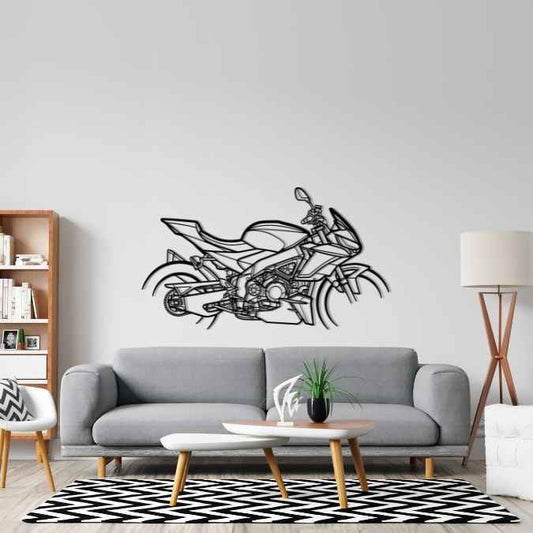 Tuono V4 2021 Metal Wall Art Bike Silhouettes | Wall Decor | Gift For Men - Pixelgears