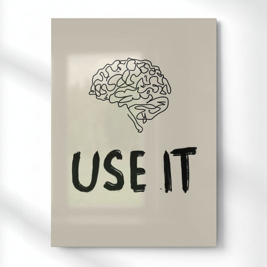 Use it Metal Poster | Aesthetic Pop Art Wall Decor & Painting
