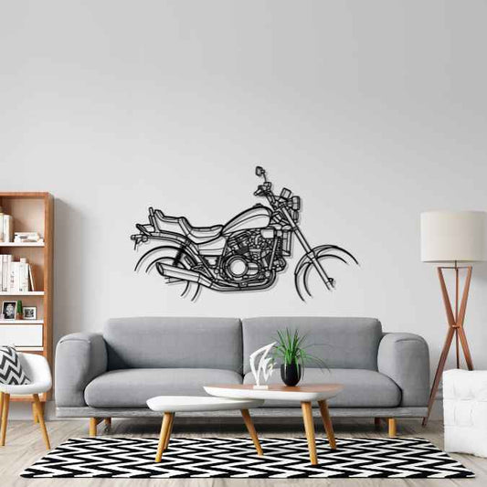 VF1100C 1984 Metal Wall Art Bike Silhouettes | Wall Decor | Gift For Men - Pixelgears