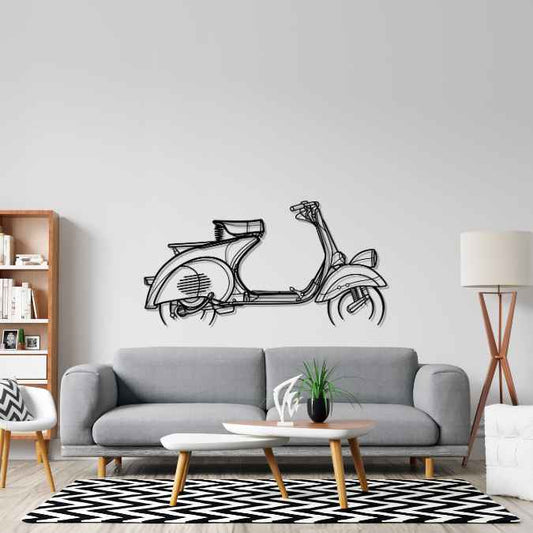 Vespa VN1T 1955 Metal Wall Art Bike Silhouettes | Wall Decor | Gift For Men - Pixelgears