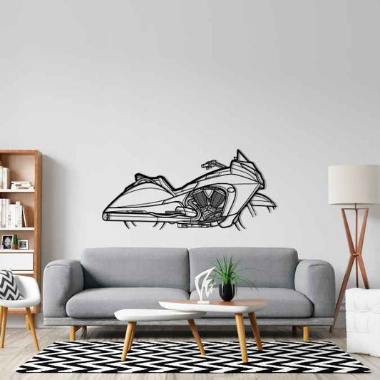 Vision 2010 Metal Wall Art Bike Silhouettes | Wall Decor | Gift For Men - Pixelgears