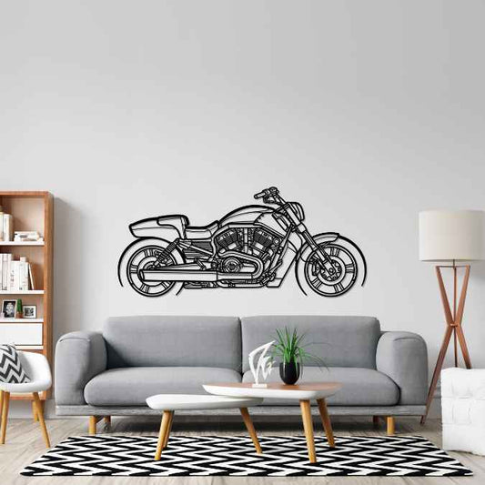 Vrod Muscle 2013 Metal Wall Art Bike Silhouettes | Wall Decor | Gift For Men - Pixelgears