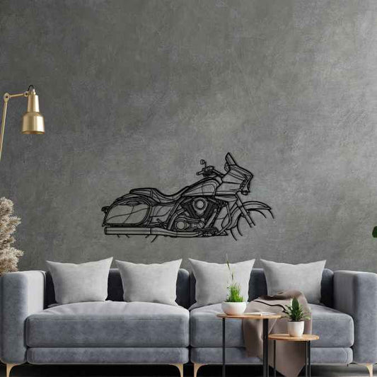 Vulcan Voyager 2014 Metal Wall Art Bike Silhouettes | Wall Decor | Gift For Men - Pixelgears