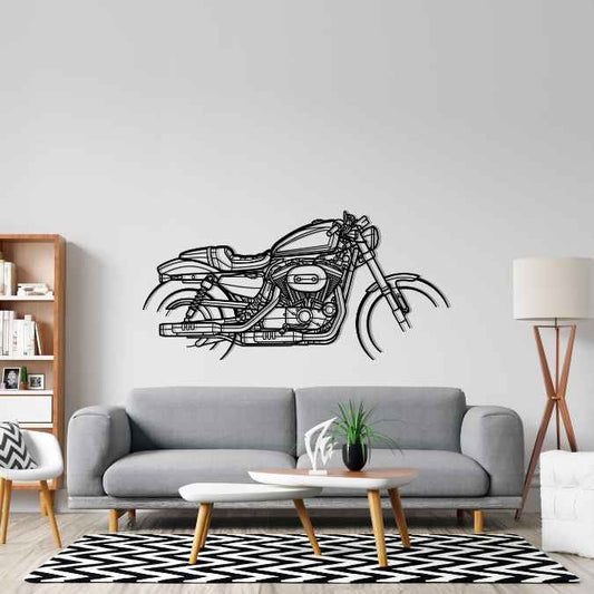 XL1200 Sportster Roadster 2019 Metal Wall Art Bike Silhouettes | Wall Decor | Gift For Men - Pixelgears