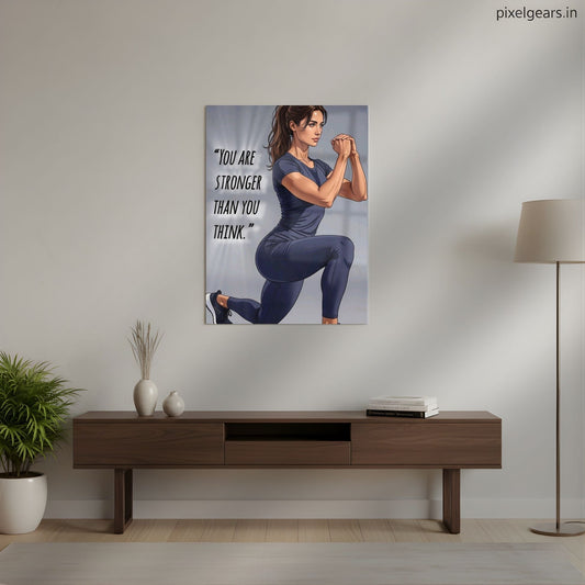 You Are Stronger Metal Poster | Aesthetic Pop Art Wall Decor & Painting