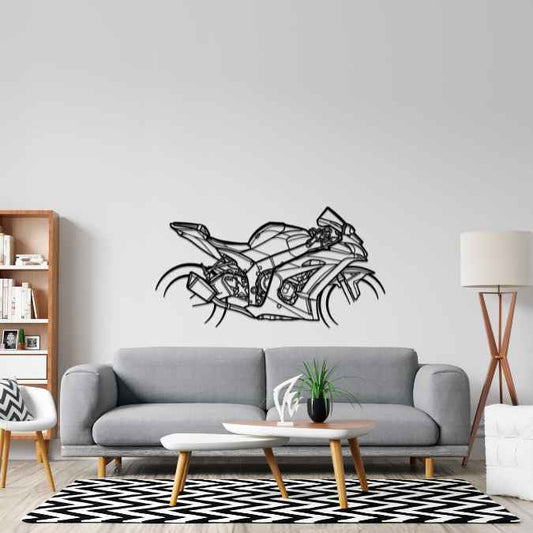 ZX10R KRT 2017 Metal Wall Art Bike Silhouettes | Wall Decor | Gift For Men - Pixelgears