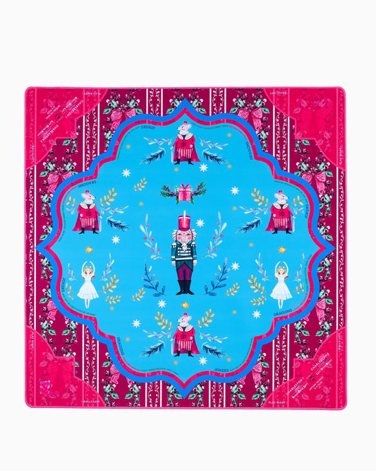 Nutcracker Royale Mahjong Mat – 33 × 33 Inch Mahjong Game Mat