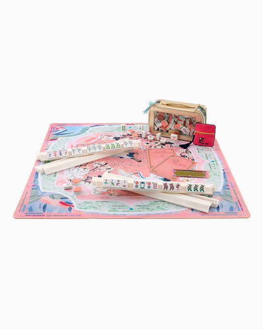 Sakura Sky Mahjong Mat – 33×33 Inch Mahjong Game Mat