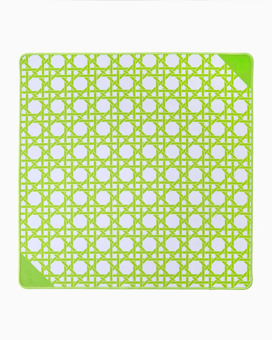 Lime Weave Mahjong Mat – 33×33 Inch Mahjong Game Mat