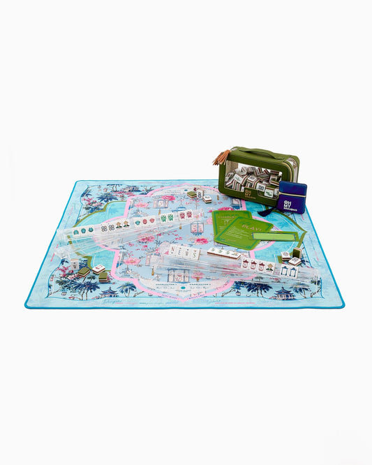 Celestial Blossom Mahjong Mat – 33×33 Inch Mahjong Game Mat