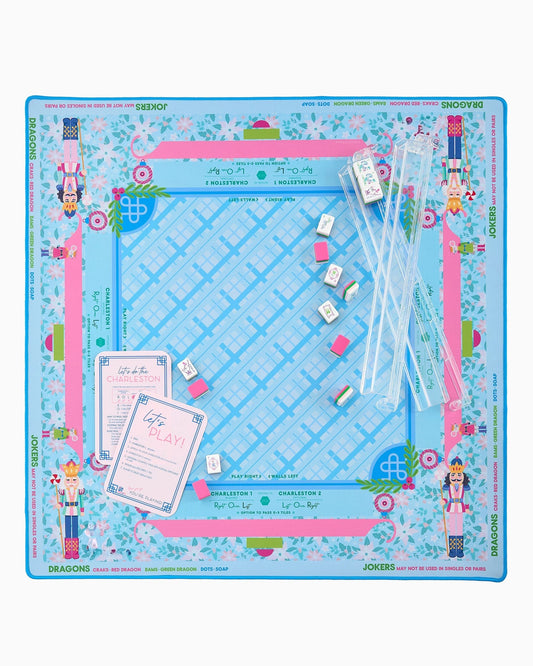 Sugarplum Nutcracker Mahjong Mat – 33×33 Inch Mahjong Game Mat