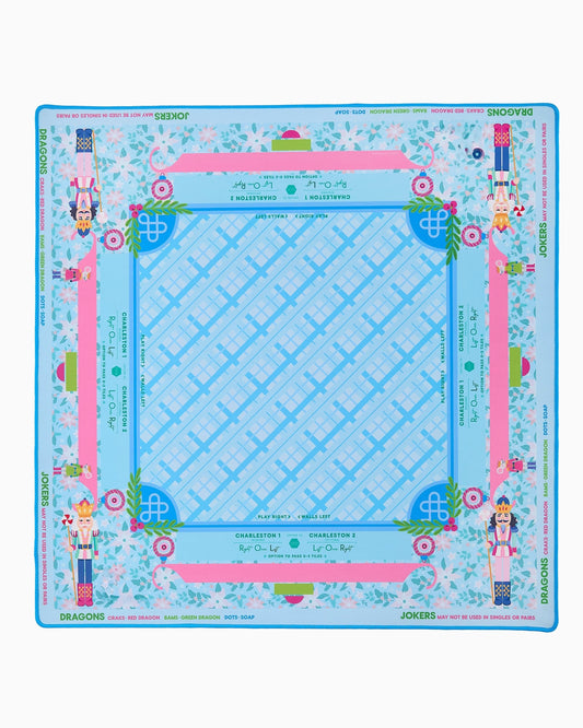 Sugarplum Nutcracker Mahjong Mat – 33×33 Inch Mahjong Game Mat