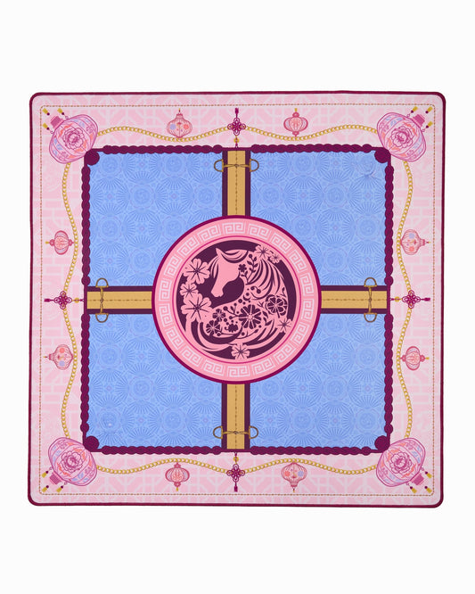 Blossom Empress Mahjong Mat – 33×33 Inch Mahjong Game Mat
