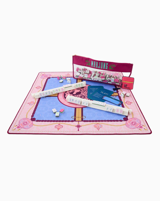 Blossom Empress Mahjong Mat – 33×33 Inch Mahjong Game Mat
