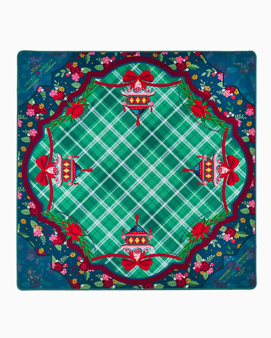 Evergreen Noel Mahjong Mat – 33×33 Inch Mahjong Game Mat